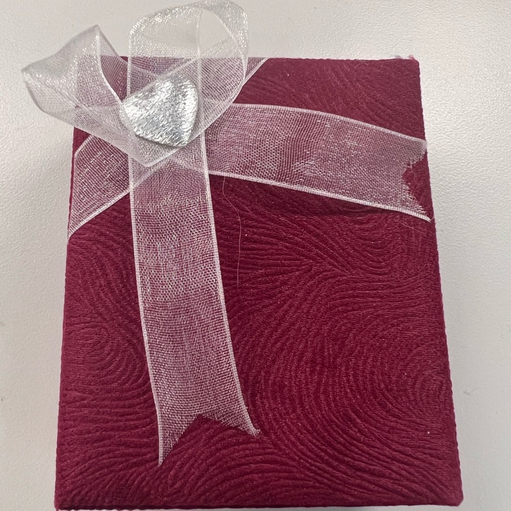 SA Designer Ruby Sterling Silver Heart Dangling Center Necklace Pendant